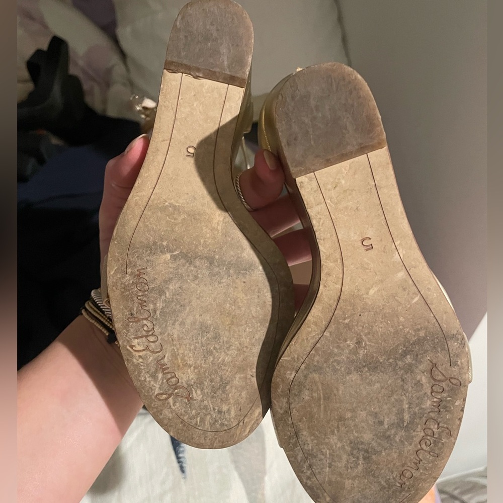 Sam Edelman Gold Neesa Wedge - Picture 4 of 4